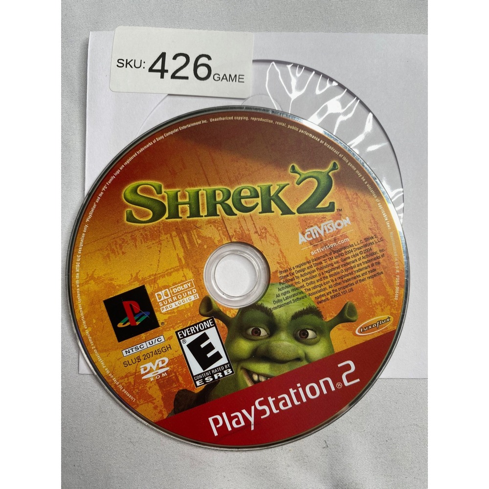 Shrek 2 Sony PlayStation 2 PS2 Game Disc Only